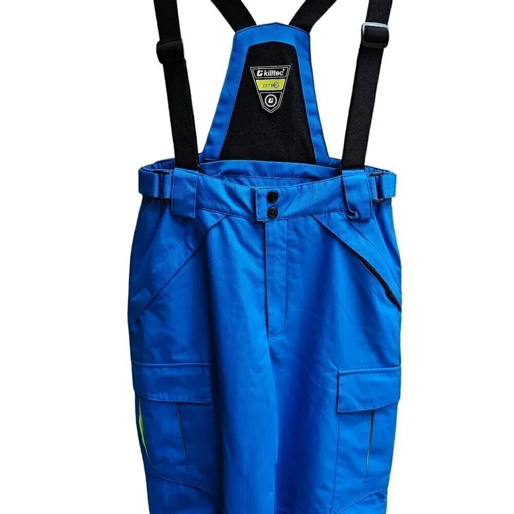 Killtec Level 3 Men's Ski Bib Pants Blue Waterproof & Windproof Size M